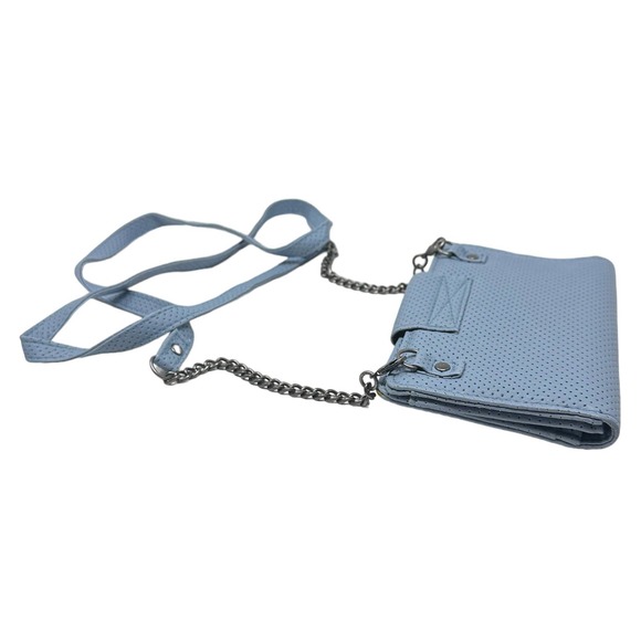 Vans Off The Wall Women's Jenna Faux Leather Perforated Crossbody Chain Wallet - Picture 2 of 6